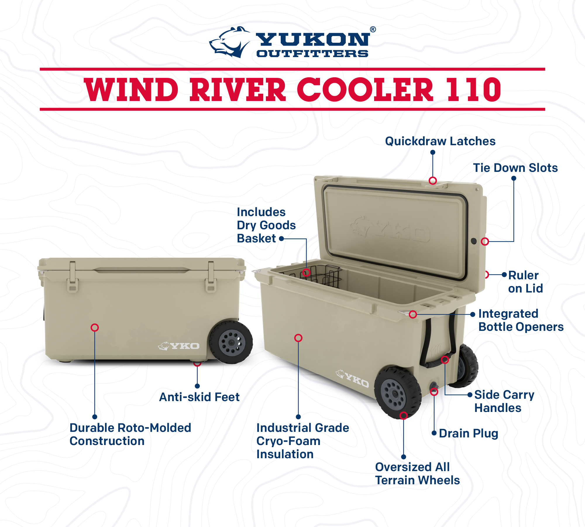 110 qt Wind River YKO Hard Cooler
