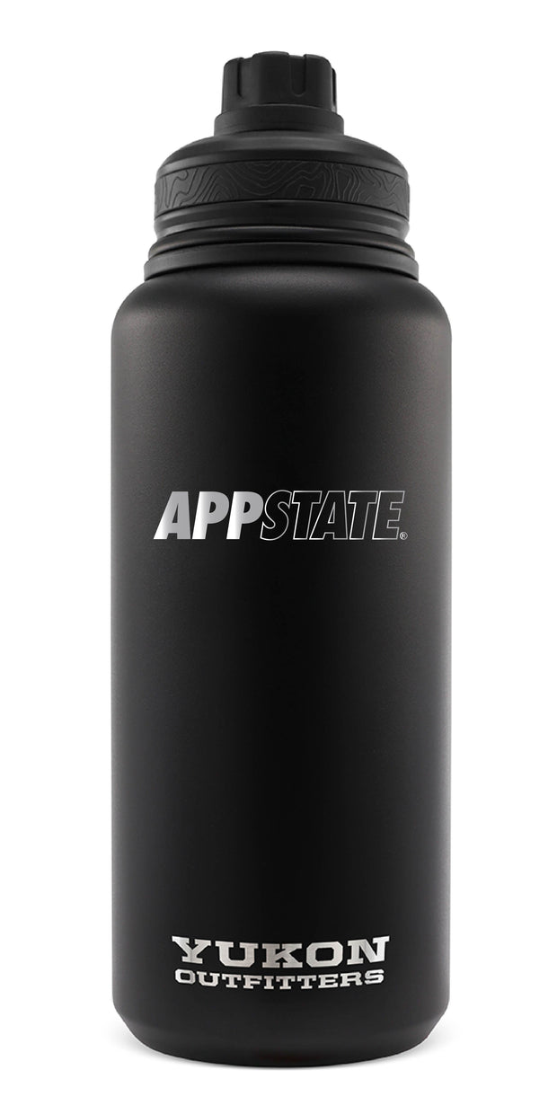 32 oz Water Bottle - App State - Black