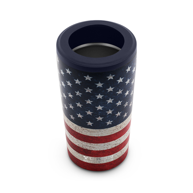 Distressed Flag Blackout 4 in 1 Can Cooler Tumbler – Suga N Spicer Creations