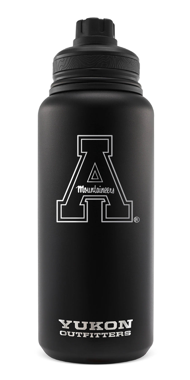32 oz Water Bottle - Block "A" - Black