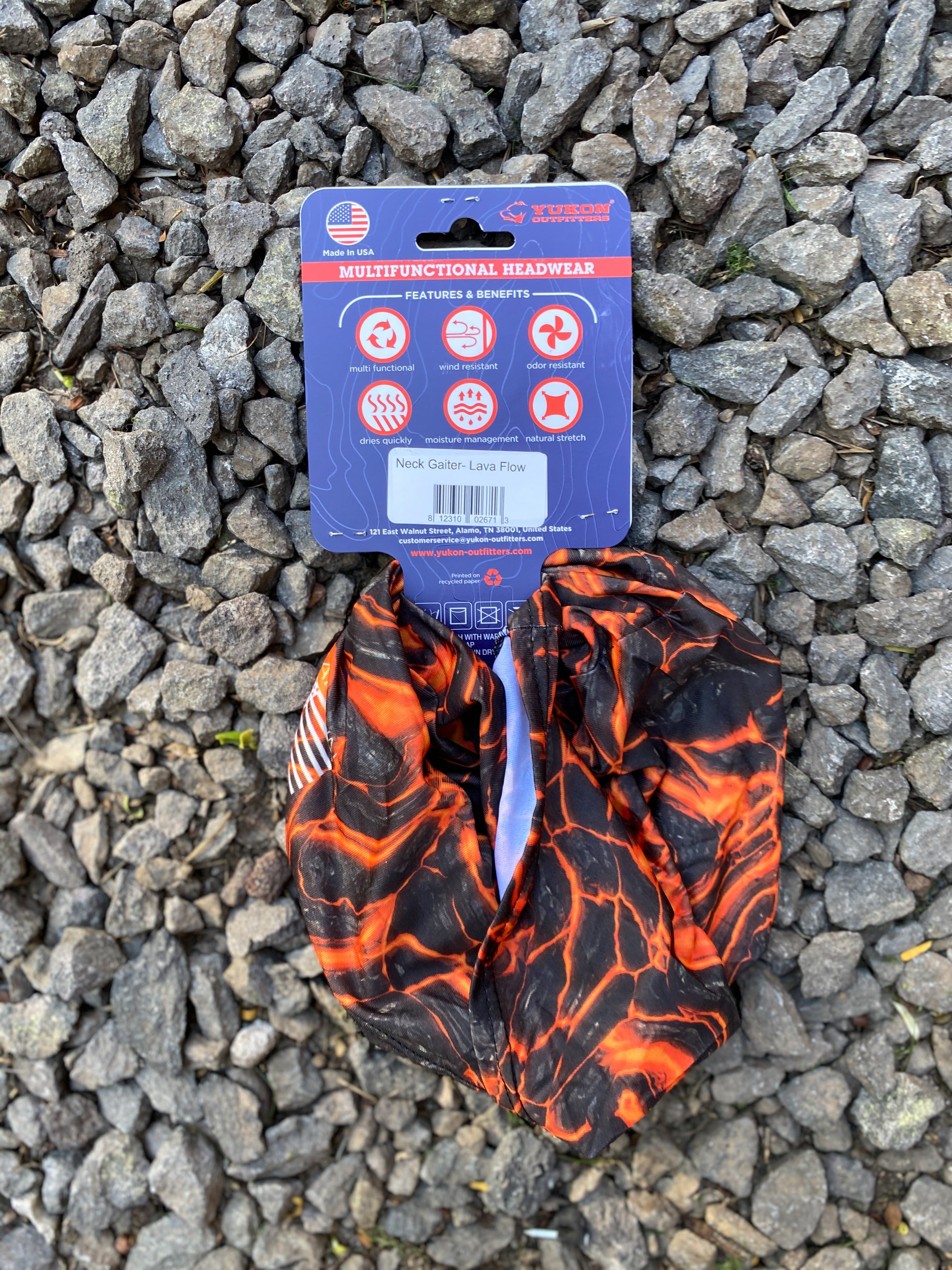 Neck Gaiter - Lava Flow