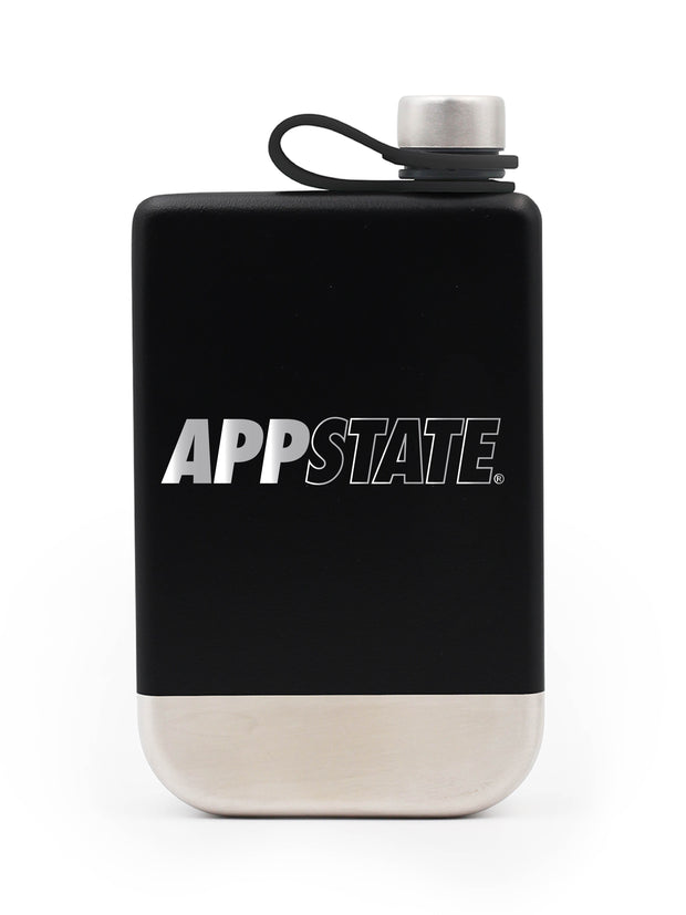 9oz Flask - App State - Black