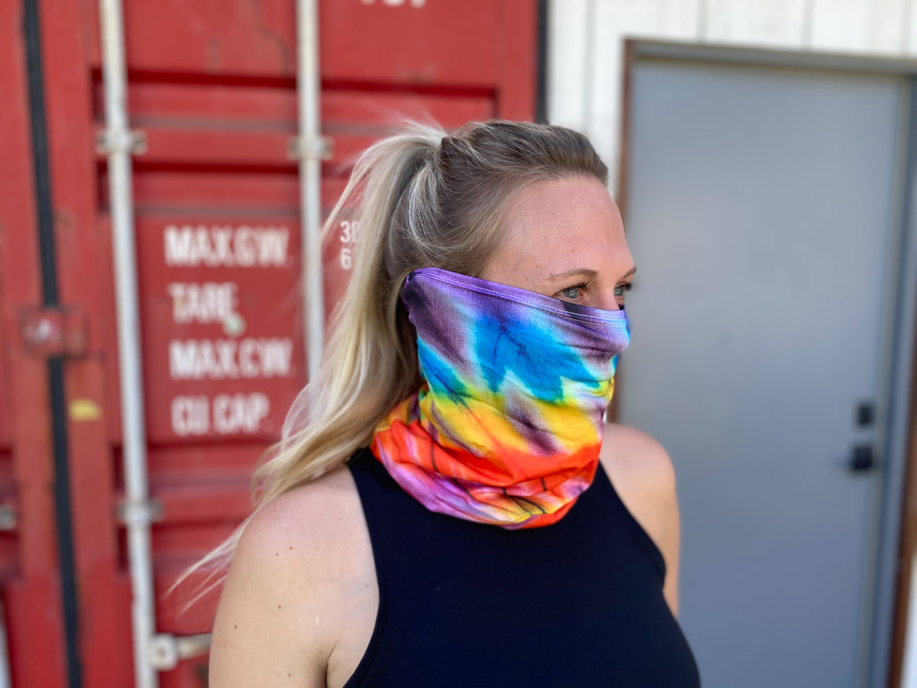 HUK Tie Dye Gaiter. You don't notice when you have it, but you