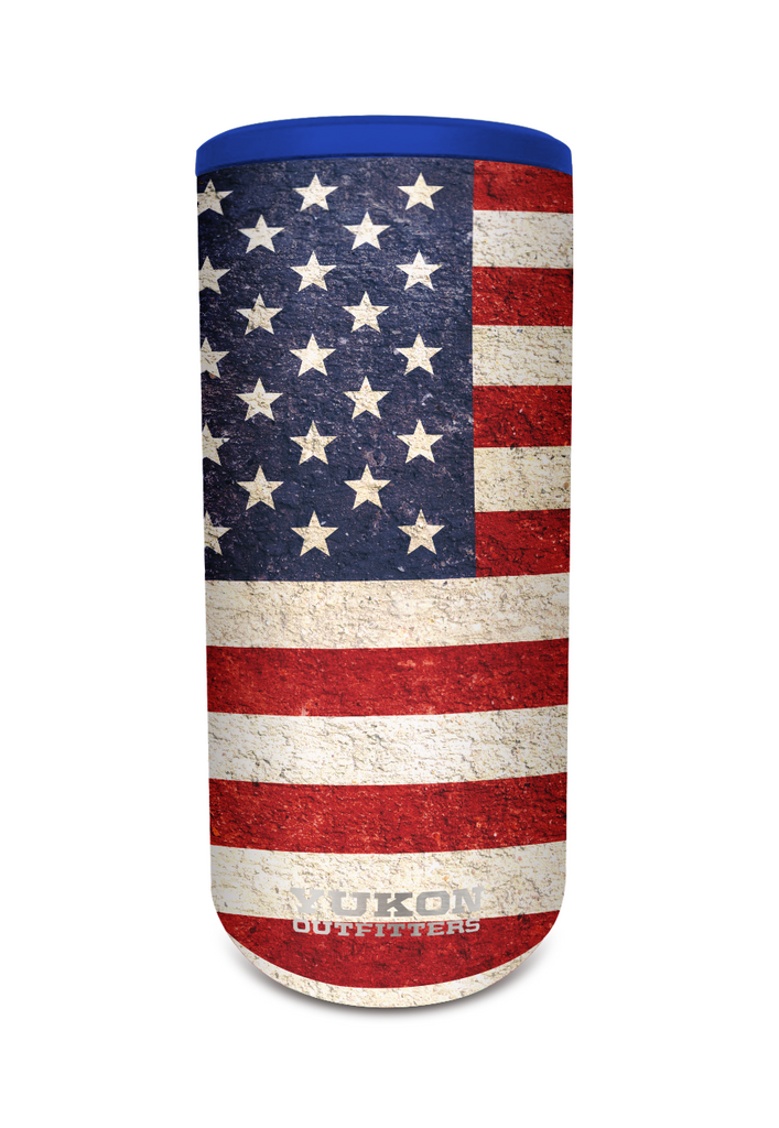 Red, White and Blue Slim Can Cooler