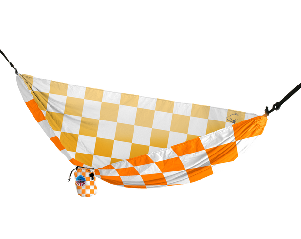 Vista Hammock (Orange and White Checkerboard)
